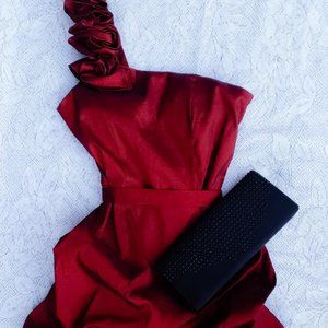 Ruffled formal dress